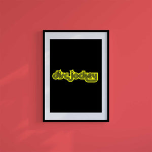 -Disc Jockey - Wall Art Print-Famous Rebel