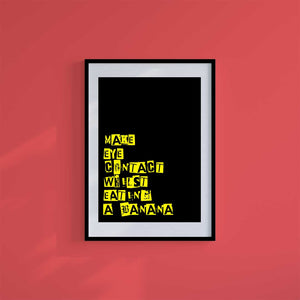 -Eye Contact - Wall Art Print-Famous Rebel