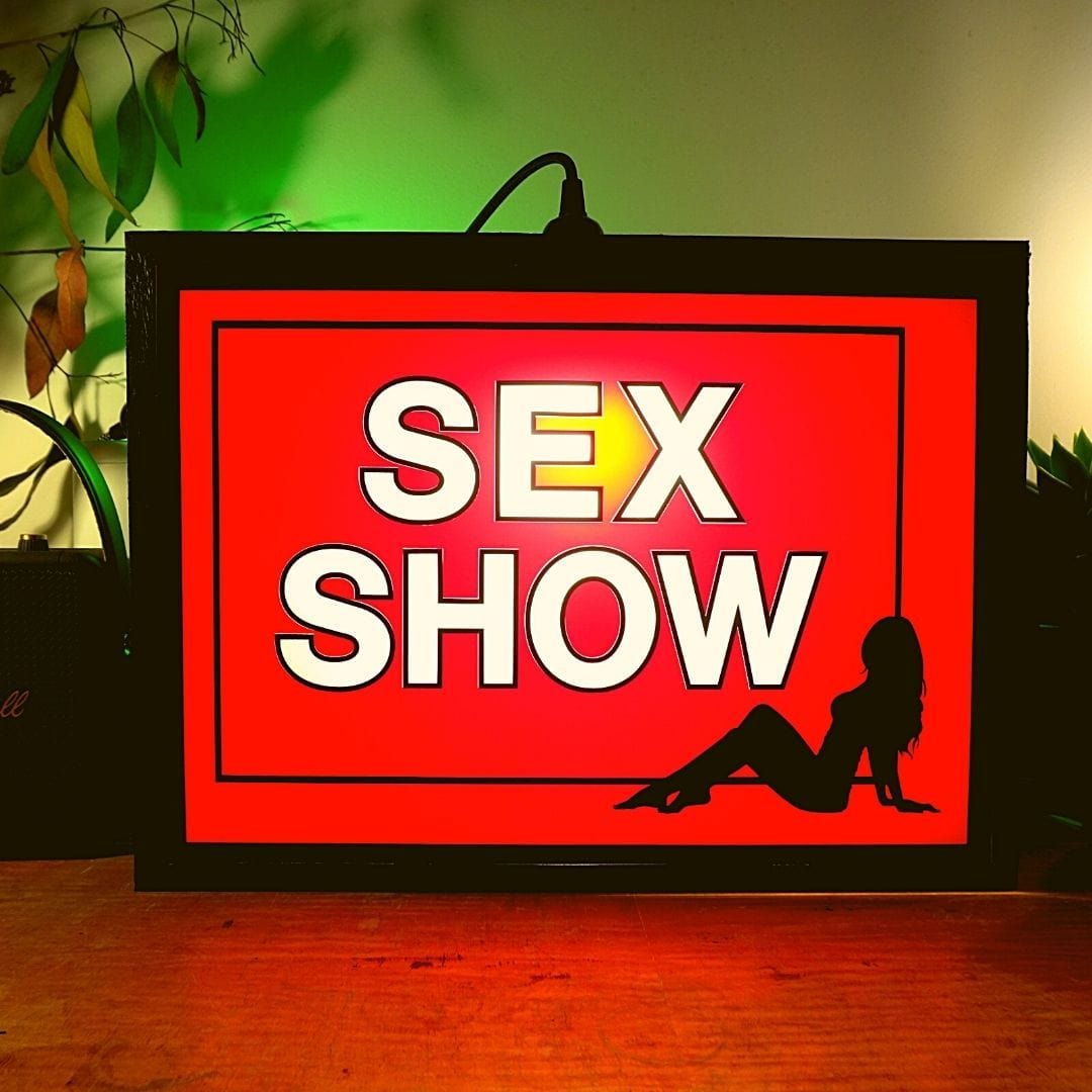 Sex Show - Lightbox. Original Lighting by Famous Rebel