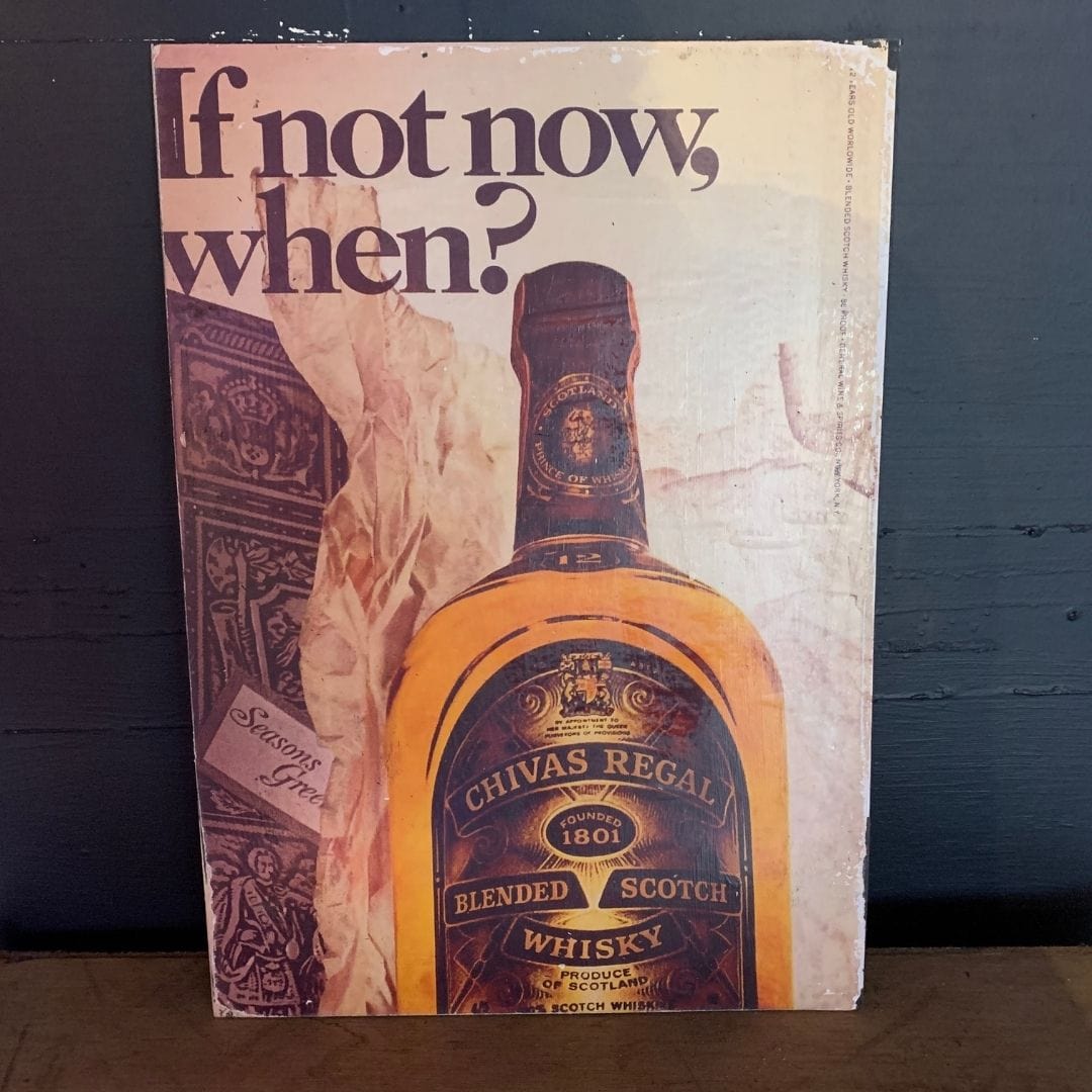PB190) Promo Print Ad Magazine Clipping Whisky Chivas Regal * 1969